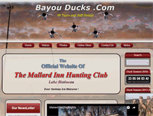 Tablet Screenshot of bayouducks.com